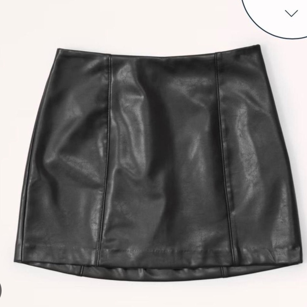 Abercrombie & Fitch Black Leather Skirt